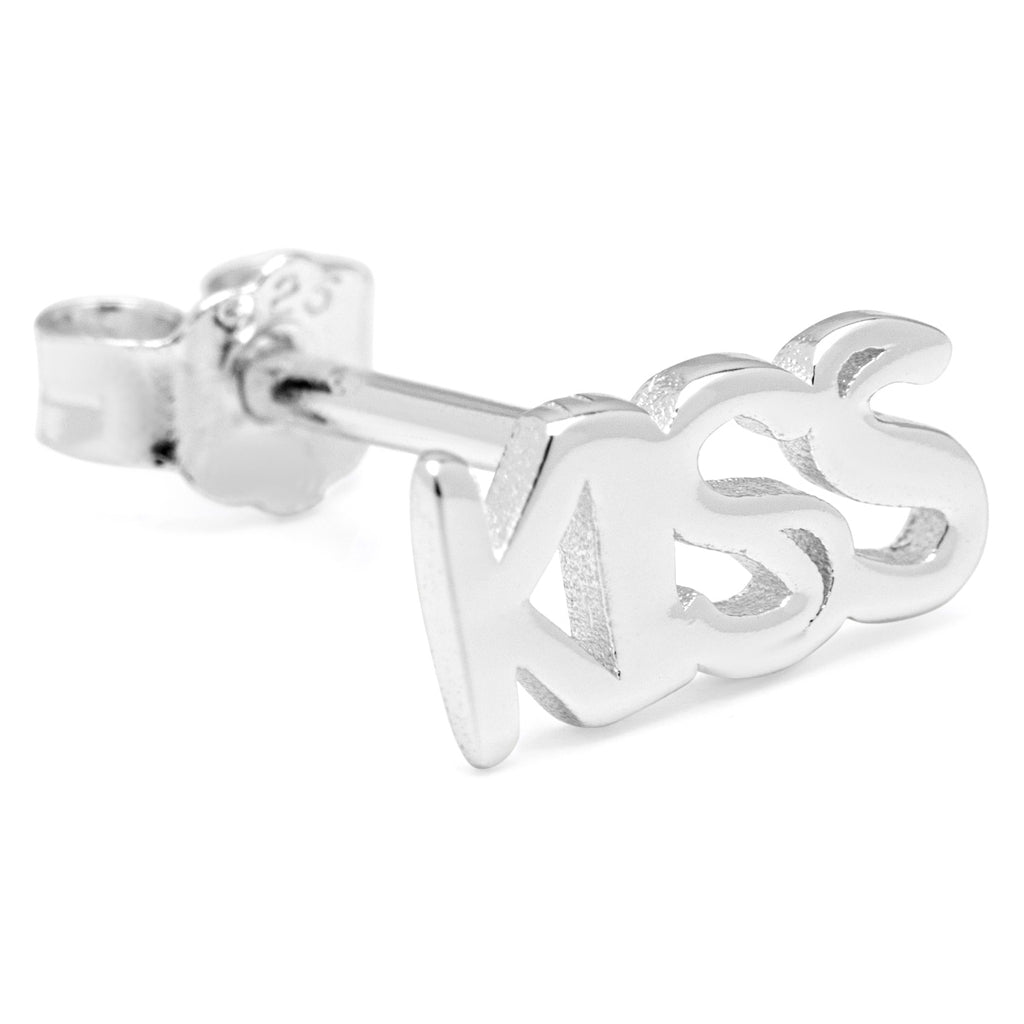 LULU Copenhagen Word Kiss ørering 1 stk Ear stud, 1 pcs Sølv