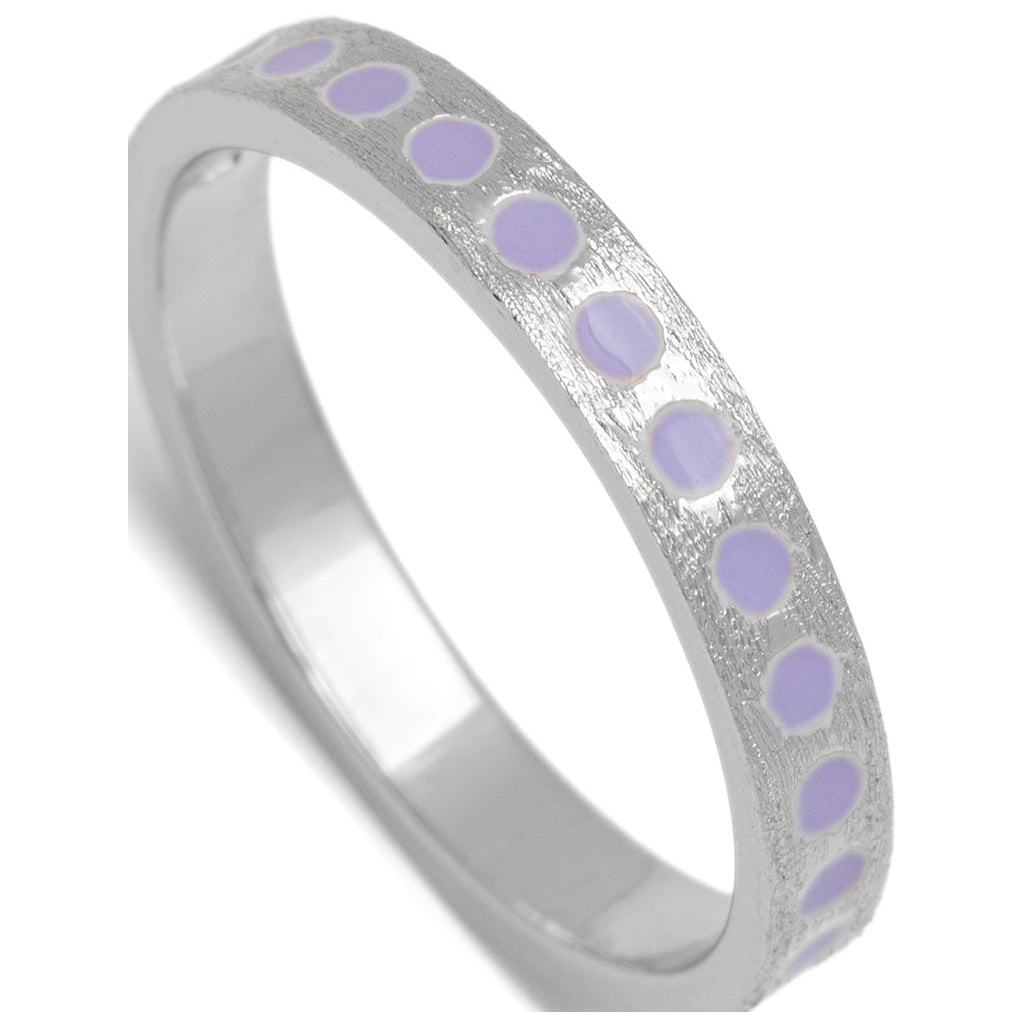 LULU Copenhagen Pattern Ring sølv Rings Lilla