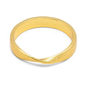 180 Ring børstet - Forgyldt
