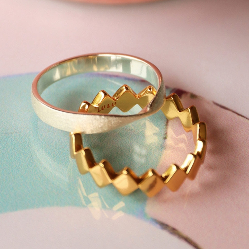 LULU Copenhagen 180 Ring børstet Rings Sølv