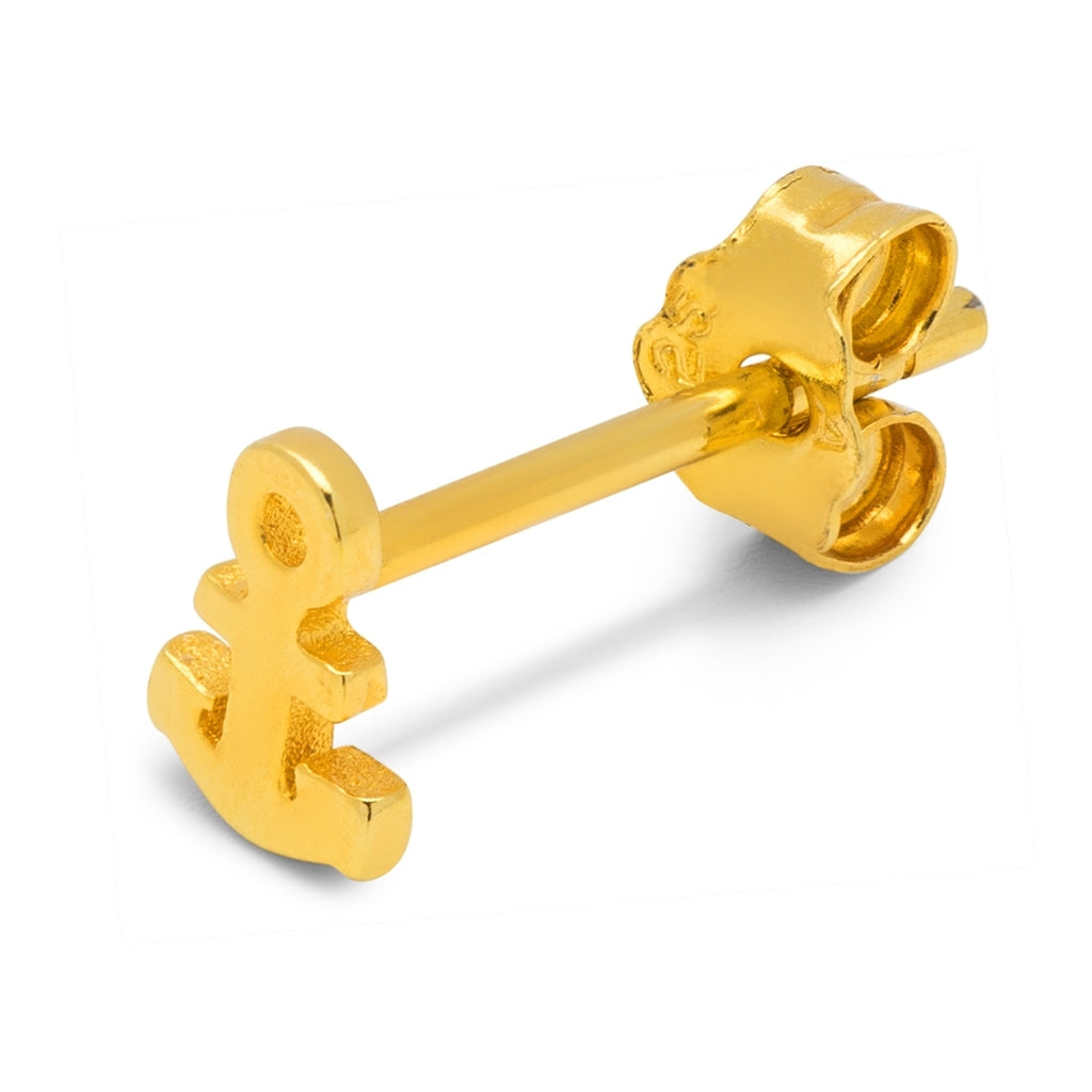 LULU Copenhagen Anchor ørering 1 stk Ear stud, 1 pcs Forgyldt