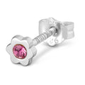 Blomst Shiny ørering 1 stk - Pink