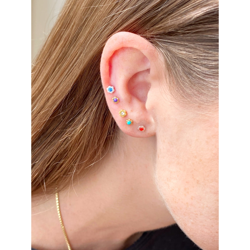 LULU Copenhagen Blomst ørering 1 stk Ear stud, 1 pcs
