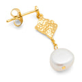 Boheme Pearl ørering 1 stk - Forgyldt