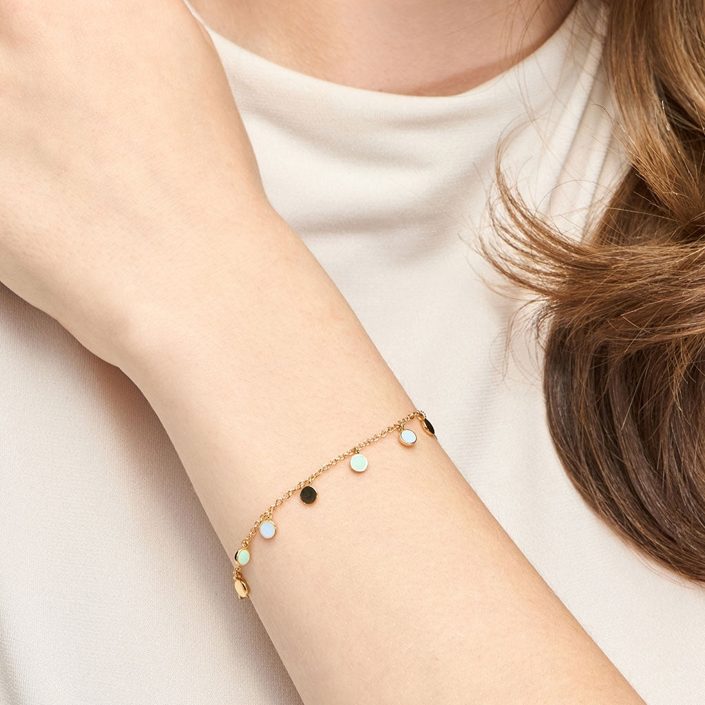LULU Copenhagen Boho Armbånd Bracelets Skyride Blue/Seasalt Green