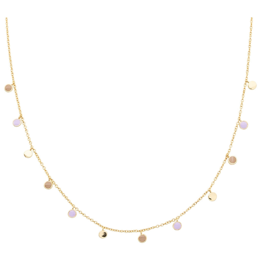 LULU Copenhagen Boho Halskæde Necklaces Mocha Mousse/Purple