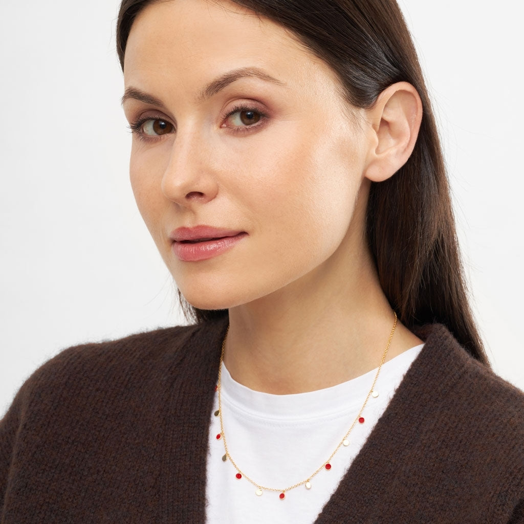 LULU Copenhagen Boho Halskæde Necklaces Passion Red
