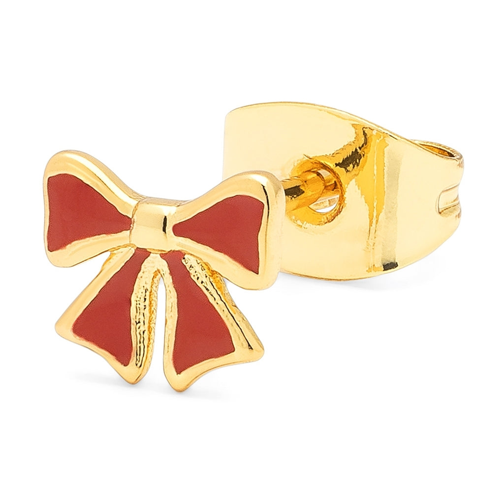 LULU Copenhagen Bow ørering 1 stk Ear stud, 1 pcs Forgyldt