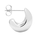 Chunky Drop Hoops par - sølv belagt - Silver Plated