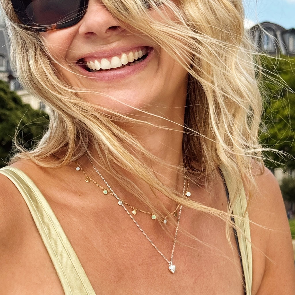 LULU Copenhagen Classic Heart Halskæde Sølv Necklaces Sølv