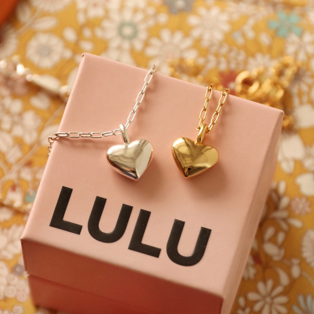 LULU Copenhagen Classic Heart Halskæde Sølv Necklaces Sølv