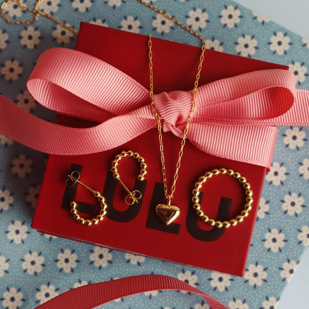 LULU Copenhagen Classic Heart Halskæde forgyldt Necklaces Forgyldt