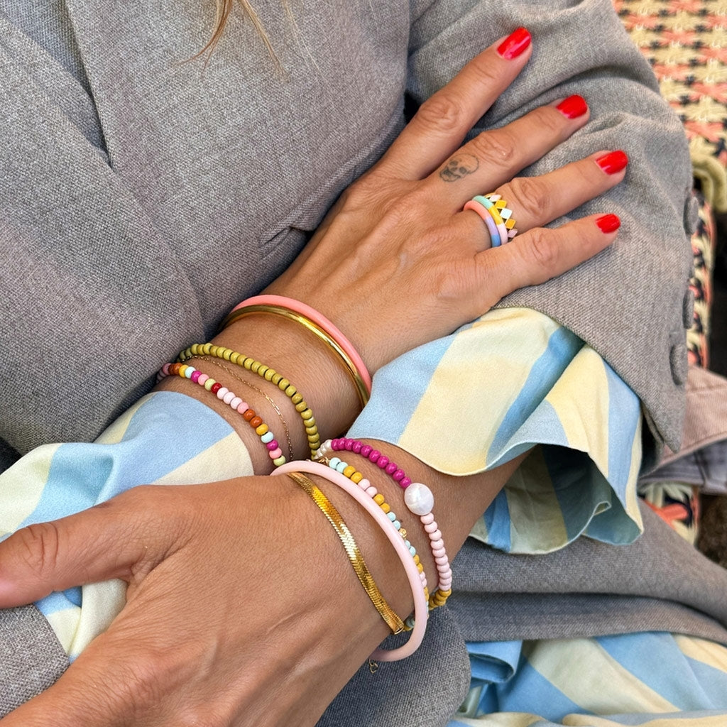LULU Copenhagen Color Ball Bracelet Pearls forsølvet Bracelets Silver Plated