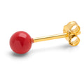 Color Ball Medium ørering 1 stk - Passion Red