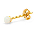 Color Ball Stone ørering 1 stk - Opal