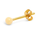 Color Ball ørering 1 stk - Soft Yellow