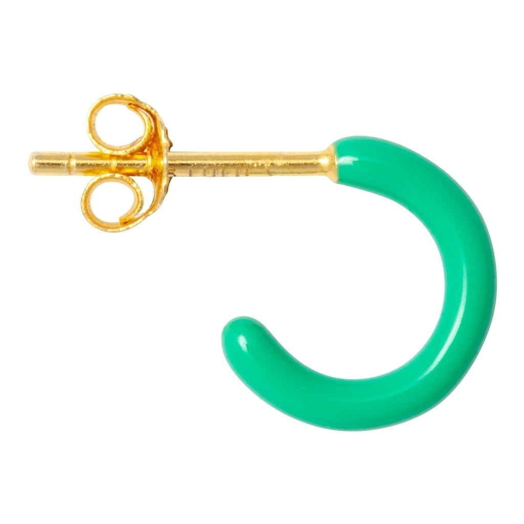 LULU Copenhagen Color Hoop 1 pcs - Box Ear stud, 1 pcs Lysegrøn