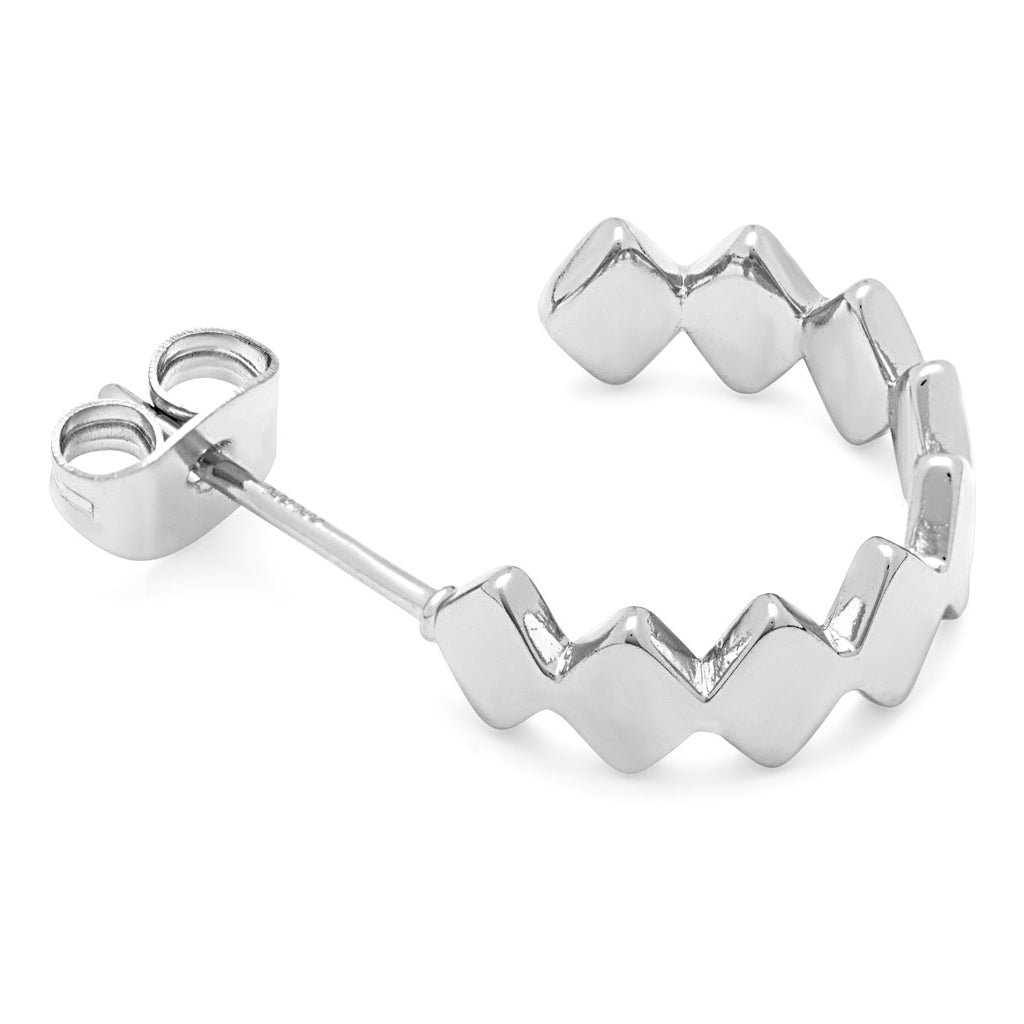 LULU Copenhagen Confetti Hoops Par forsølvet Hoops Silver Plated
