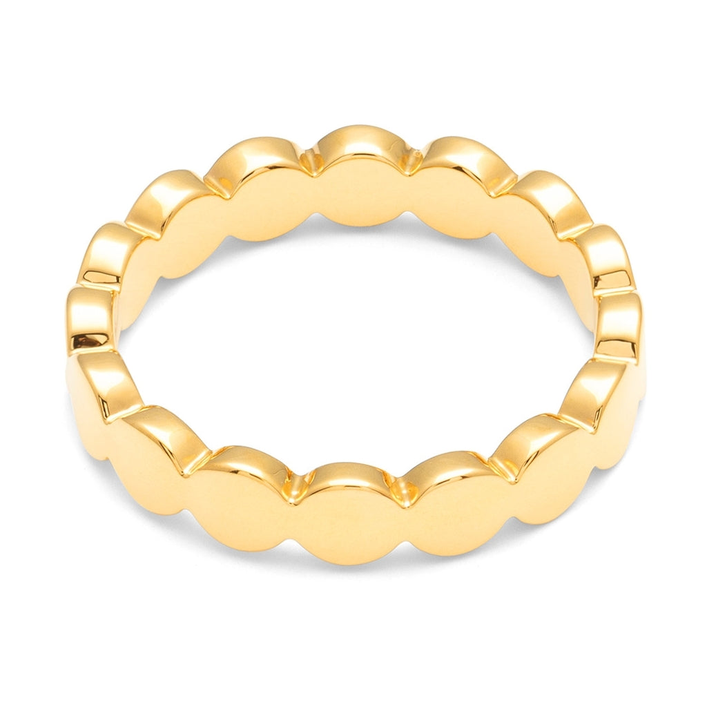 LULU Copenhagen Connected Circles Ring Rings Forgyldt
