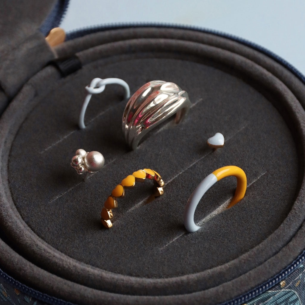 LULU Copenhagen Connected Hearts Ring Rings Sunflower