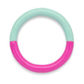 Double Color Ring - Electric Fuchsia Pink/Mint