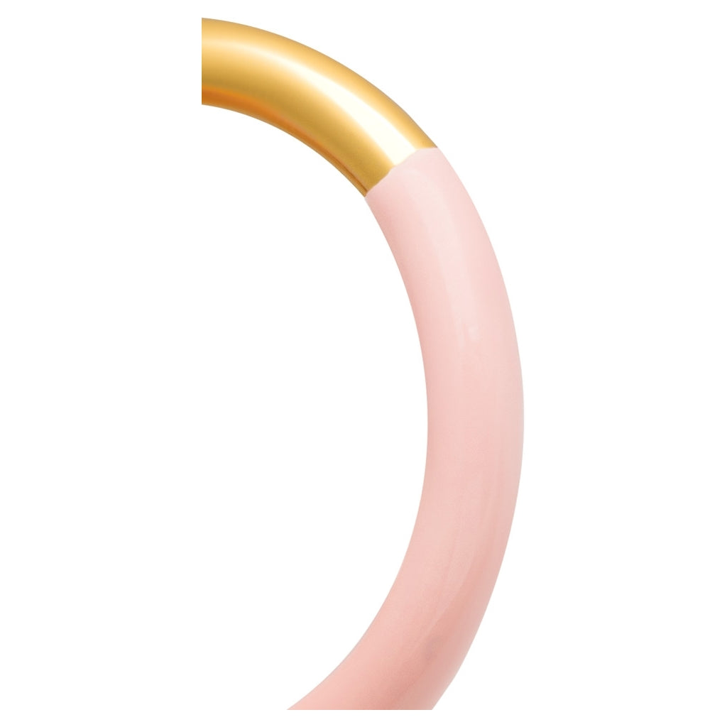 LULU Copenhagen Double Color Ring forgyldt Rings Gold/Silk Light Pink