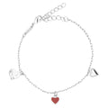 Endless Love Armbånd - Forsølvet - Passion Red
