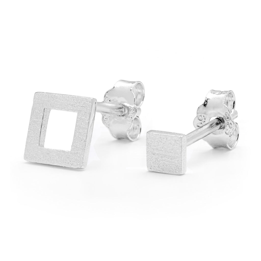LULU Copenhagen Family Øreringe par børstet Earrings, pairs Sølv