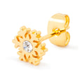 Flake ørering 1 pcs - Forgyldt