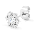 Flake ørering 1 pcs - Silver Plated
