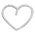 Happy Heart ørering 1 stk - Silver Plated