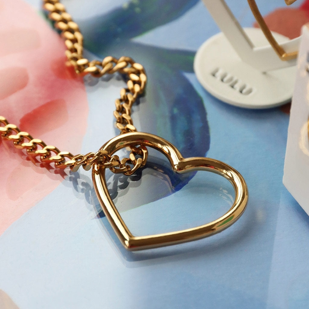 LULU Copenhagen Heart Ring forsølvet Rings Silver Plated