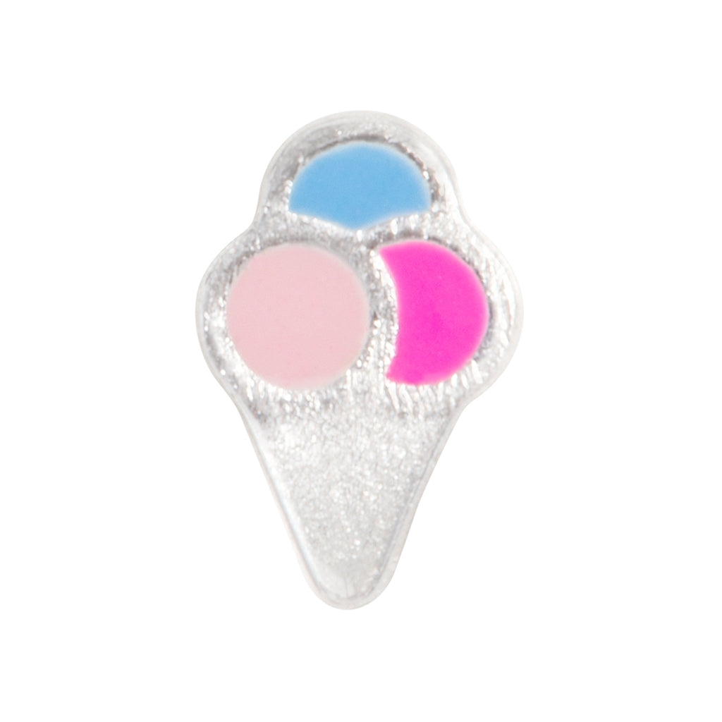 LULU Copenhagen Ice cone ørering 1 stk Ear stud, 1 pcs Silver Plated