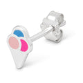 Ice cone ørering 1 stk - Silver Plated