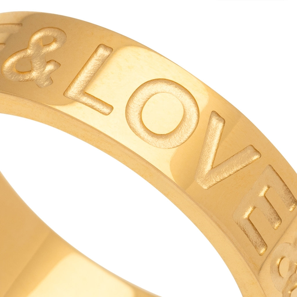LULU Copenhagen Love & Cake Ring Rings Forgyldt
