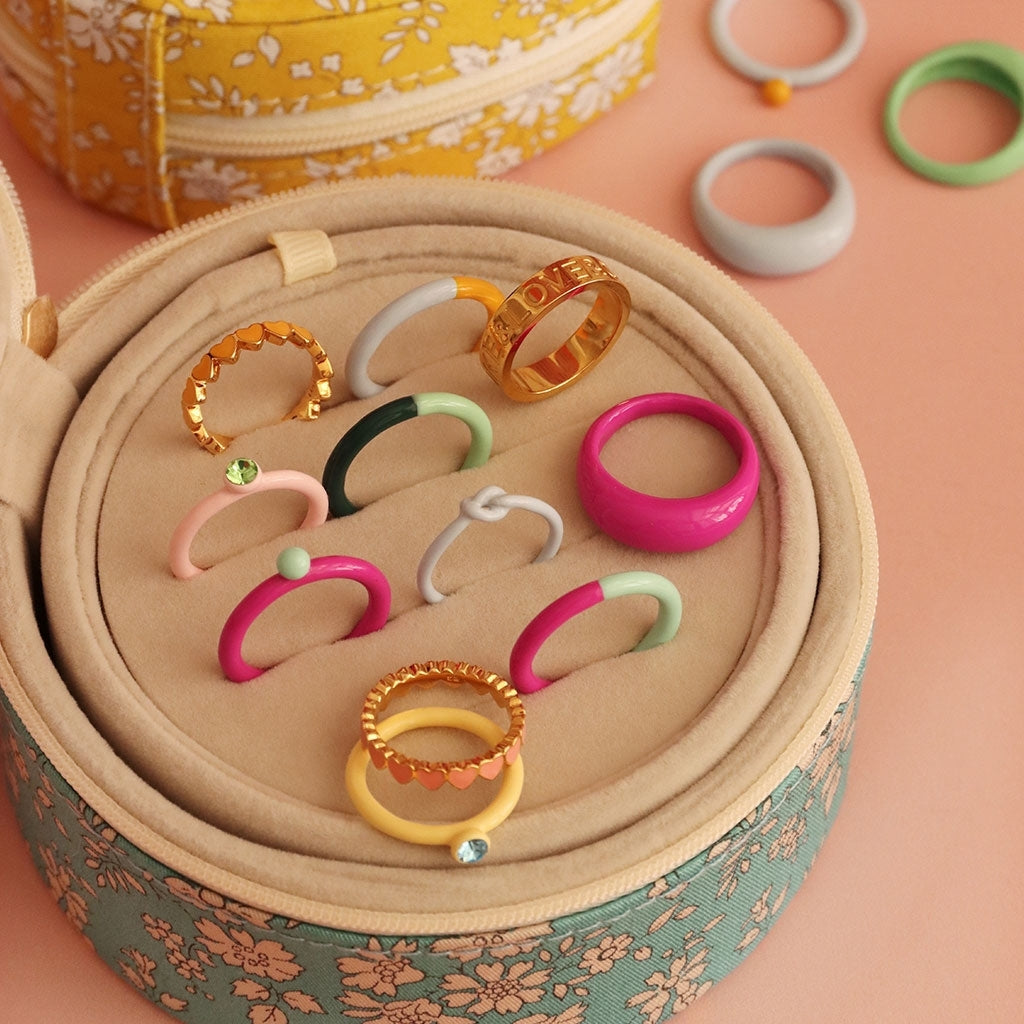 LULU Copenhagen Love Knot Ring Rings Skyride Blue