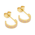 Love Repeat hoops par - Forgyldt - Dusty Peach