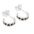 Love Repeat hoops par - Forsølvet - Cocoa Powder