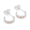 Love Repeat hoops par - Forsølvet - Dusty Peach