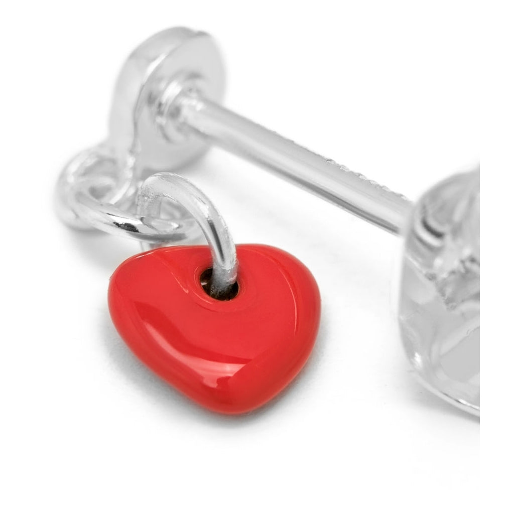LULU Copenhagen Love U Dangling ørering 1 stk Ear stud, 1 pcs Rød
