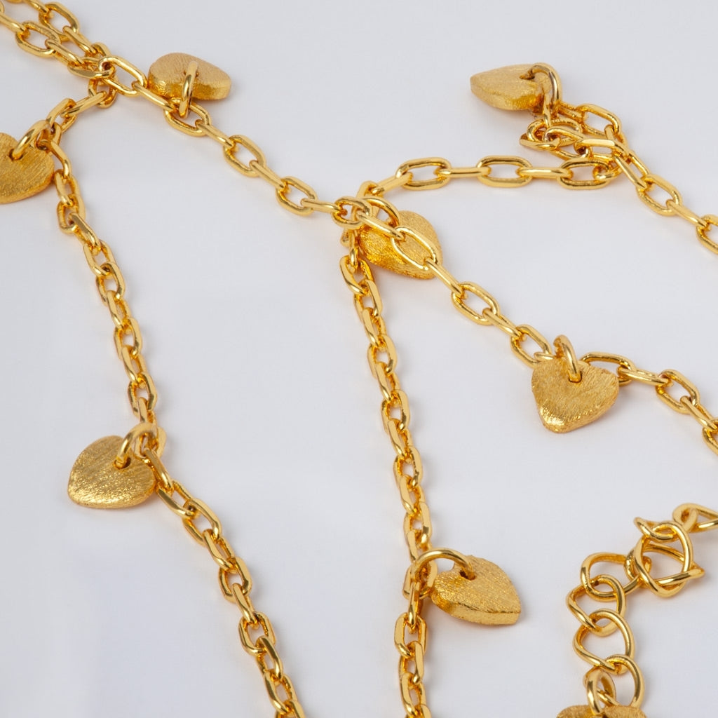 LULU Copenhagen Love U Halskæde forgyldt Necklaces Forgyldt
