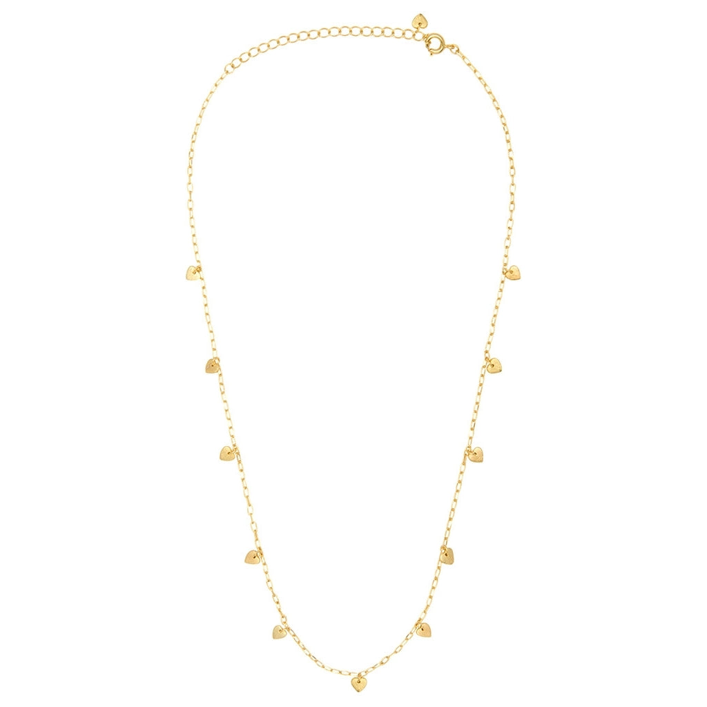 LULU Copenhagen Love U Halskæde forgyldt Necklaces Forgyldt
