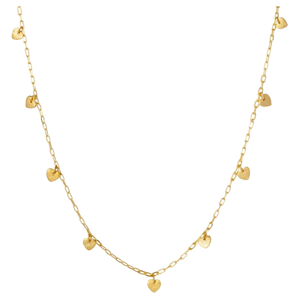 LULU Copenhagen Love U Halskæde forgyldt Necklaces Forgyldt