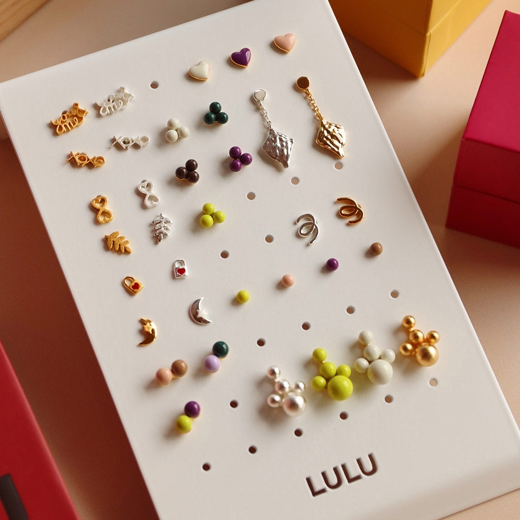 LULU Copenhagen Moon & Star ørering 1 stk Ear stud, 1 pcs Sølv