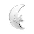 Moon & Star ørering 1 stk - Sølv