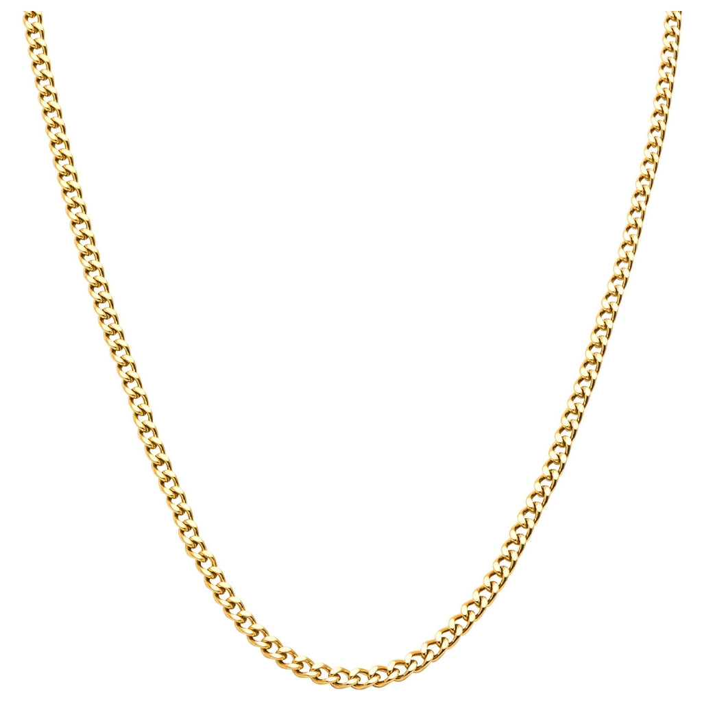 LULU Copenhagen Panzer Halskæde forgyldt Necklaces Forgyldt