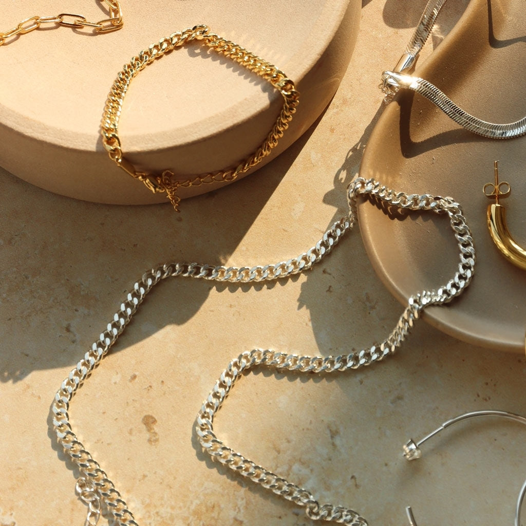 LULU Copenhagen Panzer Halskæde forsølvet Necklaces Silver Plated