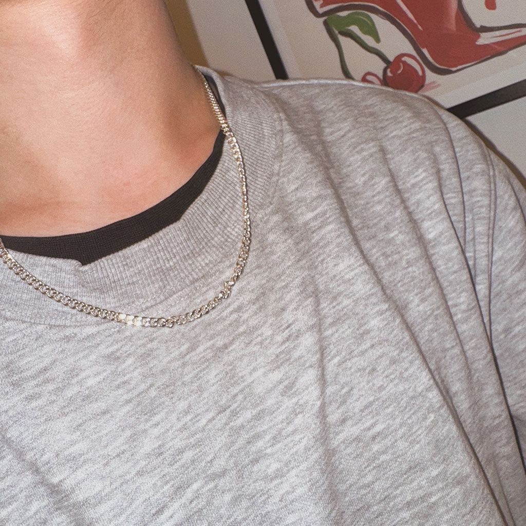 LULU Copenhagen Panzer Halskæde forsølvet Necklaces Silver Plated