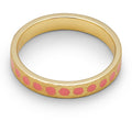 Pattern Ring forgyldt - Burnt Coral