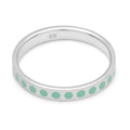 Pattern Ring sølv - Mint
